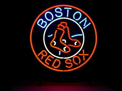 NEW MLB BOSTON RED SOX BASEBALL REAL NEON LIGHT BEER BAR PUB SIGN