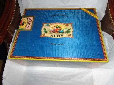 Elie Bleu Flor de Alba Blue Humidor 200 Count NIB