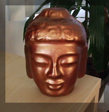 Buddha Statue Mold   Concrete Cement Bamboo Garden