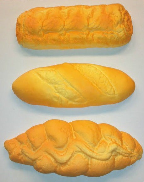 Bread Wrist Pad Dutch Crunch, French Roll, Braid Twist Squishy Buns 