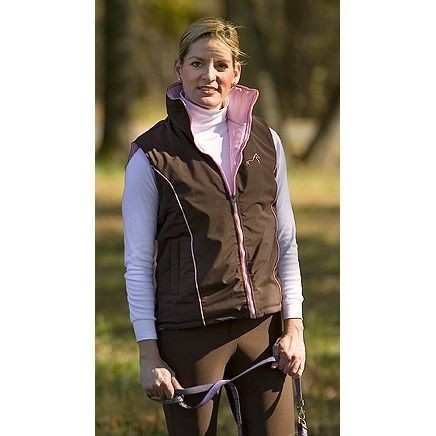 TuffRider Breeze Reversible Vest   Ladies   Pink/Brown & Blue/Black 