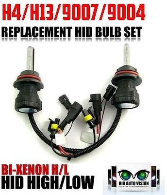 HID BIXENON BULB REPLACEMENT H13 9007 9004 H3 HI LOW BI XENON H4 9003 