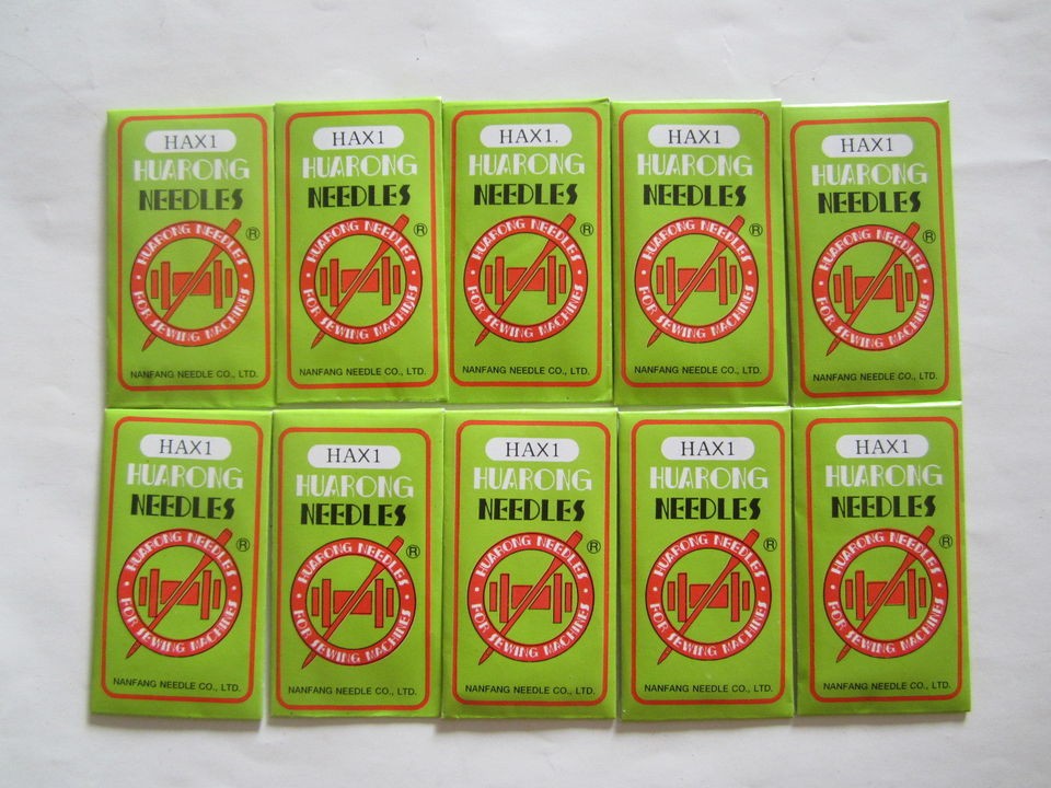 100 Domestic Sewing Machine Needles HAX1,15x1 SIZE 75, 80, 90, 100 