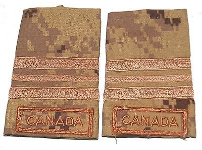 CANADA ARMY RANK EPAULETTES   ARID CADPAT   MAJOR   LR/VH