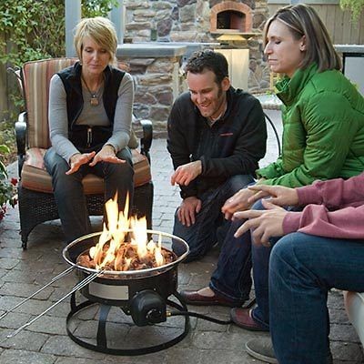 Camp Chef Camp Portable Propane Fire Pit Matchless Ignition, 53,000 