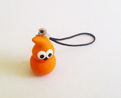 Zingy Phone Charm, Edf mascot, Energy, NEW, handmade, flame