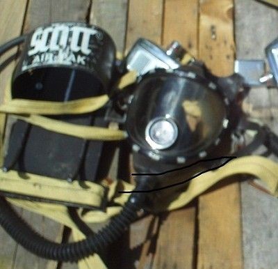   air supply scott air pak II frame, regulator,mask​, no tank