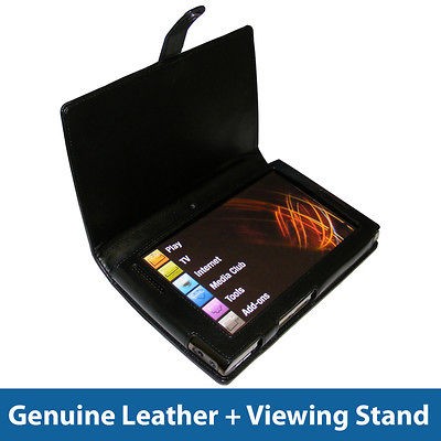 Black Genuine Leather Case for Archos 7 Gen 6 160 320GB Cover Holder