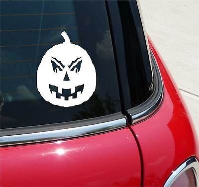 PUMPKIN HALLOWEEN FALL GRAPHIC DECAL STICKER VINYL CAR WALL