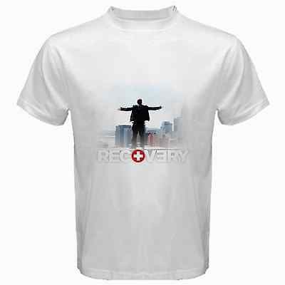 Eminem Recovery CD Music Tour 2012 White T Shirt Tee Size S,M,L,XL