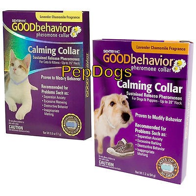   Behavior Pheromone Calming Dog Cat Collar Separation Anxiety Stress