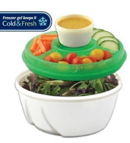NEW STAY FIT EZ FREEZE LUNCH BOX SALAD & DIP 100 & 1500 ML