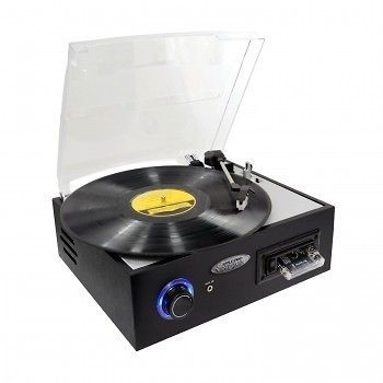 PYLE RETRO CLASSIC STYLE LOOK TURNTABLE 3 SPEED 33/45/78 RPM VINYL 