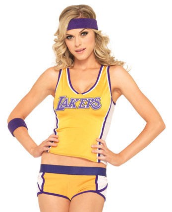 Sexy Womens Lakers Basketball Player Halloween Costume