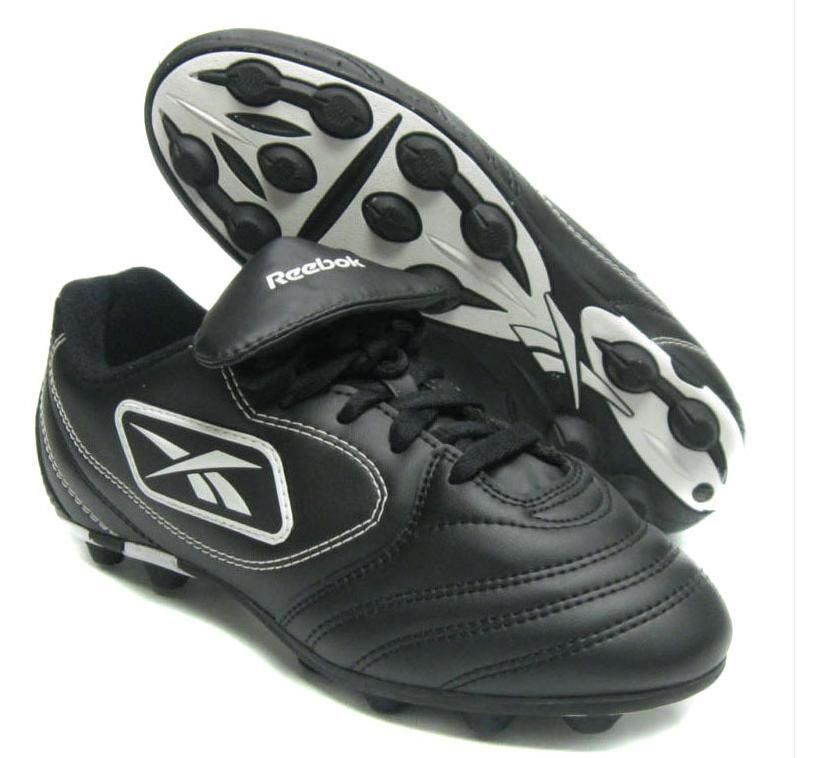 Reebok DEFIANCE Boy Outdoor SOCCER Cleat Shoe Black