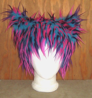 NEW CHESHIRE KITTY CAT FUR HAT WONDERLAND ANIME COSPLAY CLUBWEAR 