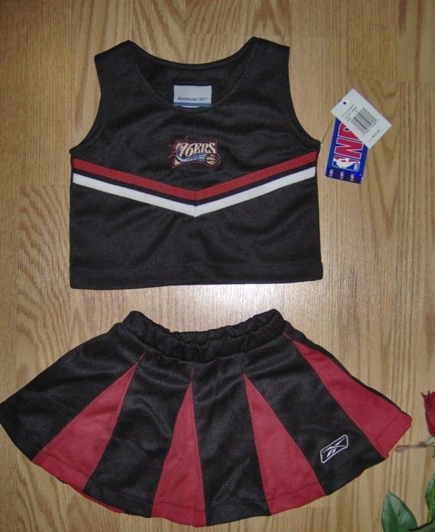 NWT GIRLS NBA 76ers PHILADELPHIA CHEERLEADER UNIFORM