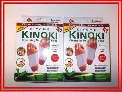 Authentic Boxes of KINOKI Organic Cleansing Detox Foot Pads   work 