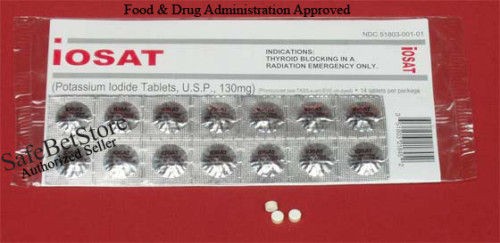 Potassium Iodide Tablets Iodine Pills 130mg Exp 2019 Thyroid Radiation 