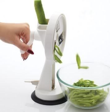 Kitchen Craft Rotary Runner Bean Slicer & Suction Base