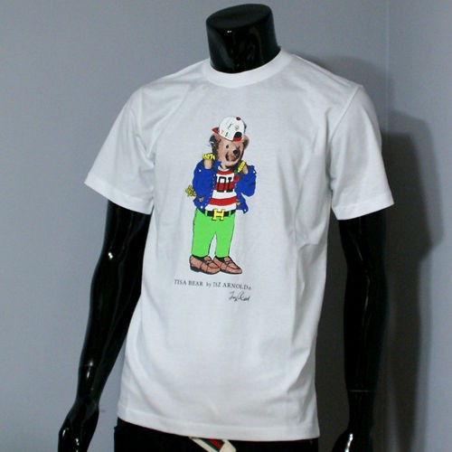 NEW TISA TI$A HERME$ BEAR T SHIRT (WHITE)