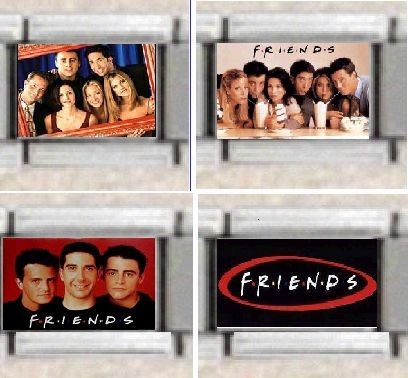 FRIENDS TV Show Charm Fits ALL 9mm Modular Italian Charm Bracelets