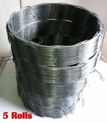 ROLL 50 EACH RAZOR RIBBON COIL WIRE 18 GALVANIZED