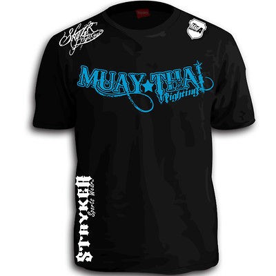 MUAY THAI STRYKER TAP MMA SHORTS SLEEVE T SHIRT TOP UFC KARATE CHECK 