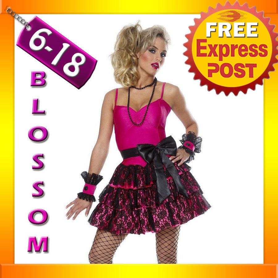 888 80s Madonna Pop Star Material Girl Dress Up Costume