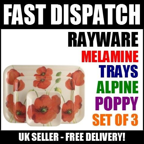 Rayware 0009.312 Alpine Poppy Melamine Serving Dinner Dining Lunch 