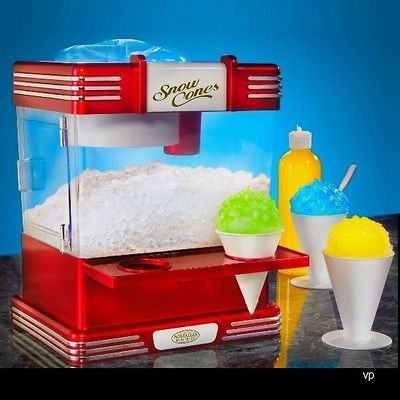 Snow Cone Machine, Snowcone Shaved Ice Maker RSM 602 Retro Series NEW 