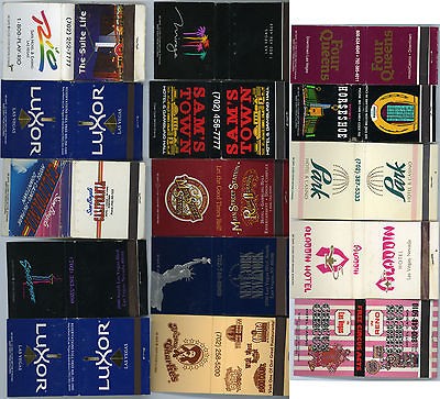 Las Vegas Casino Matchbooks Park Rio Aladdin Horseshoe NYNY Luxor 