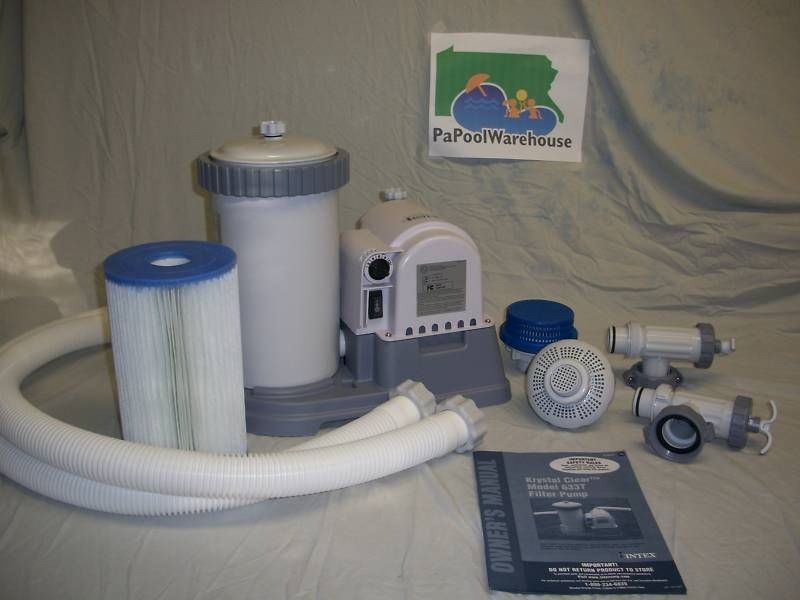 INTEX 2500 GPH FILTER PUMP EASY SET SAND SUN POOL 633