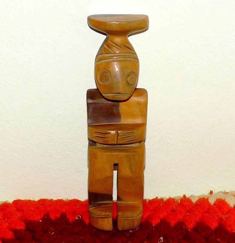 TAINO CEMI GOD DECORATIVE HOME FIGURE HANDMADE IN WOOD