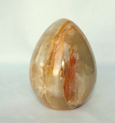 HAND CARVED IN PAKISTAN GENUINE ONYX MARBLE EGG NEW