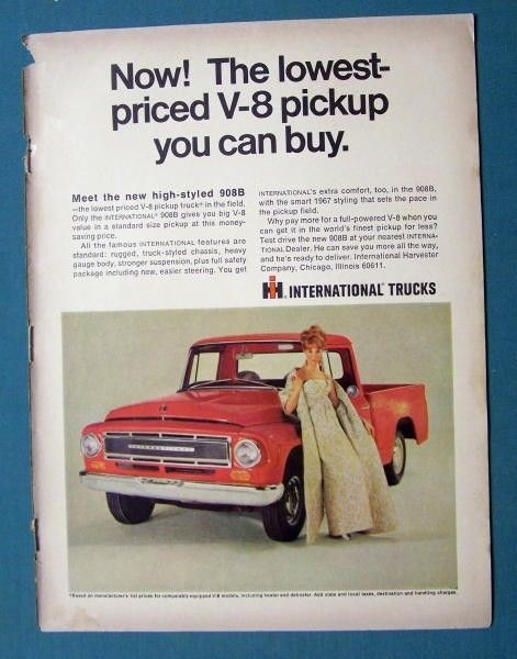 1967 International Truck AD Now the lowest priced V 8 Pickup you can 