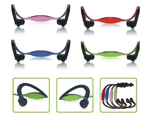   Sport Wireless Stereo Headphone earbuds w/Mic iPhone3 4 4S iPod iTouch