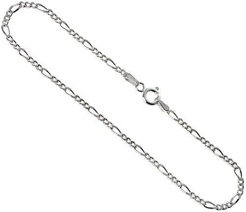 Sterling Silver Figaro Necklace 925 Italy Genuine 925