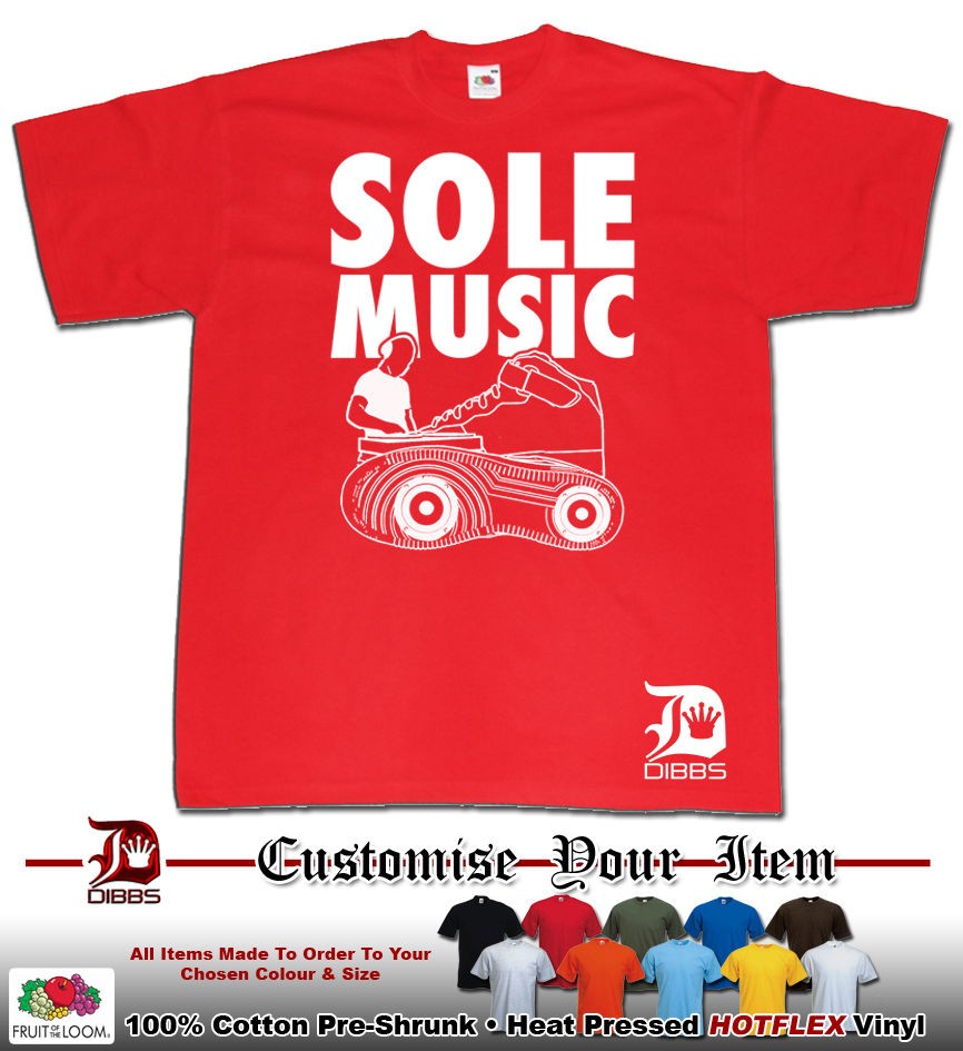 HIP HOP TSHIRT SOLE MUSIC DJ DIBBS CLOTHING RAP T SHIRT MANY SIZES 