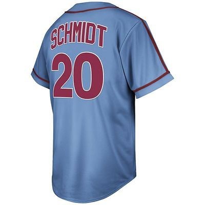 PHILADELPHIA PHILLIES Mike Schmidt L Traditional Majestic Jersey