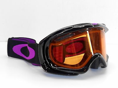 NEW OAKLEY AMBUSH JET BLACK W/ PERSIMMON LENS SNOW GOGGLES PURPLE 