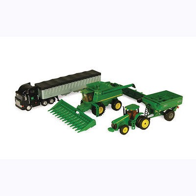 NEW John Deere Harvesting Set Combine Tractor Grain Cart Grain Truck 1 