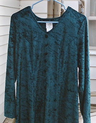 Just My Size Velvet Type Christmas Holiday Dress~Size Large 12 14 16