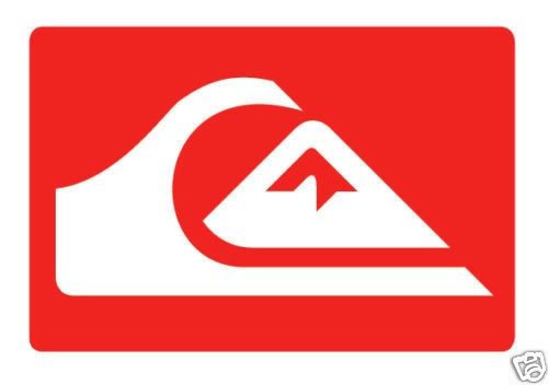 HUGE QUIKSILVER STICKER DECAL 12 SURF LOGO DIE CUT