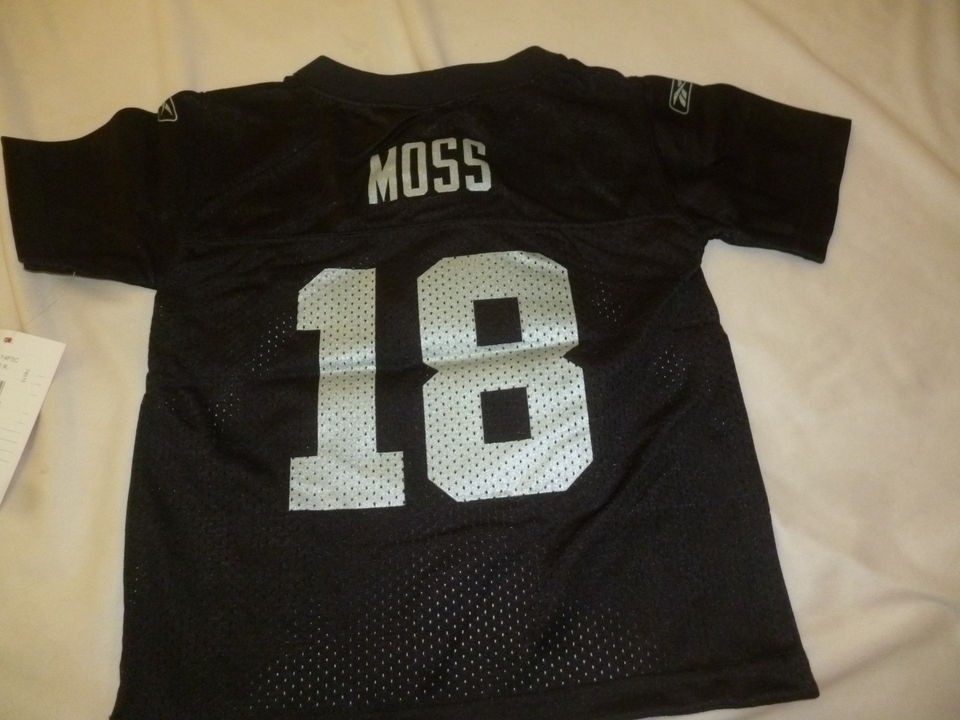 Reebok NFL Oakland Raiders Randy Moss Toddler Jersey NWT $29.99 2T