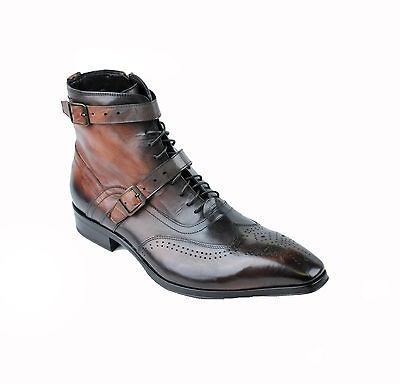 Jo Ghost Boot 1901 Inglese Nuvolato Ruggine Brown Mens 43 = 10