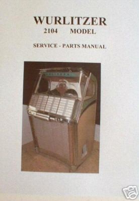 Wurlitzer Model 2104 Jukebox Manual