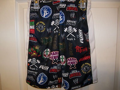 WWE World Wrestling Entertainment John Cena Triple H Shorts Boys Size 