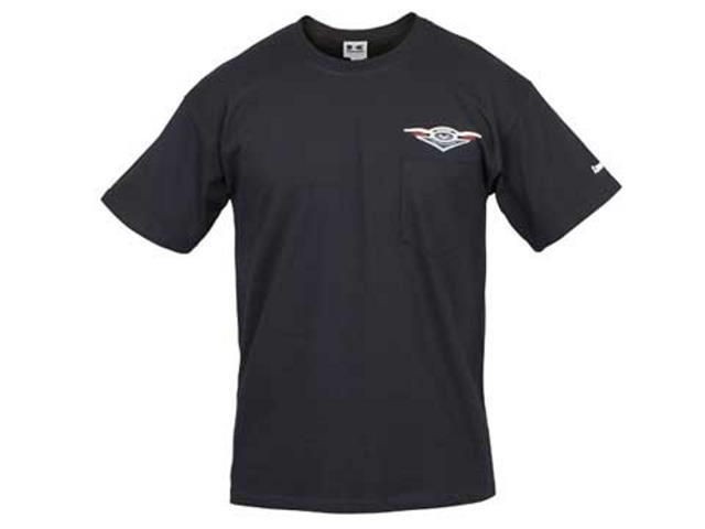 Kawasaki Vulcan Crest Short Sleeve Pocketed T Shirt Black