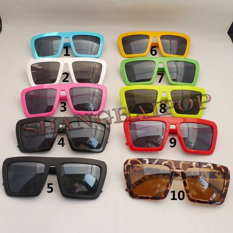 Sunglasses Lady Gaga Square Frame Funky Shades Sunnies Wayfarer 